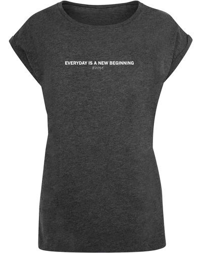 Lyst K T-Shirt in Merchcode HOPE Grau Ladies | DE (1-tlg)