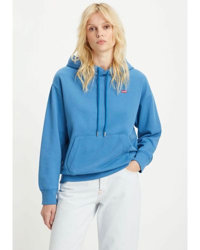 Levi's Levi's® Kapuzensweatshirt Standart Hoodie mit Markenlogo - Blau
