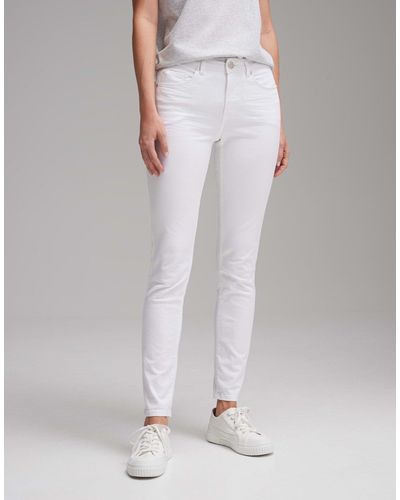 Opus Fit- Skinny Jeans Elma clear Figurbetont - Weiß