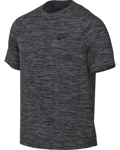 Nike T-Shirt M NK DF READY SS /HTR/BLACK - Grau