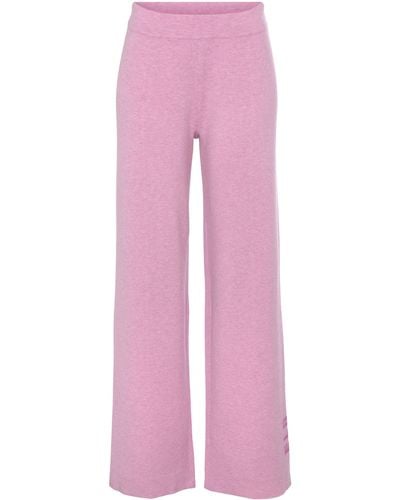 Elbsand Strickhose -Loungehose mit weitem Bein, Loungewear - Pink