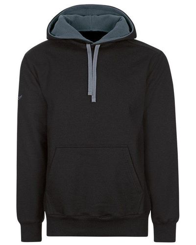 Trigema Kapuzensweatshirt aus Sweat-Qualität - Schwarz