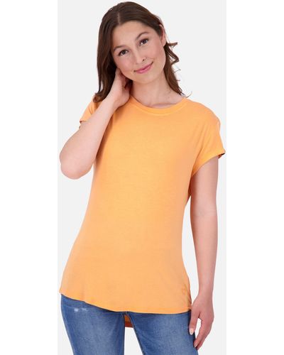 Alife & Kickin Rundhalsshirt MimmyAK A Kurzarmshirt, Shirt - Orange