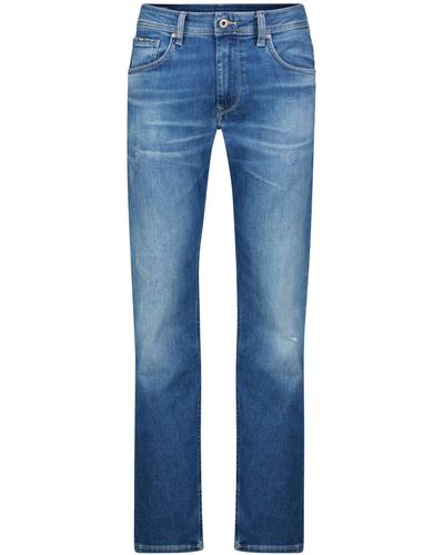 Pepe Jeans Pepe 5-Pocket- Jeans Regular Straight Fit (1-tlg) - Blau