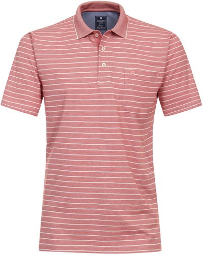 Redmond Poloshirt gestreift - Pink
