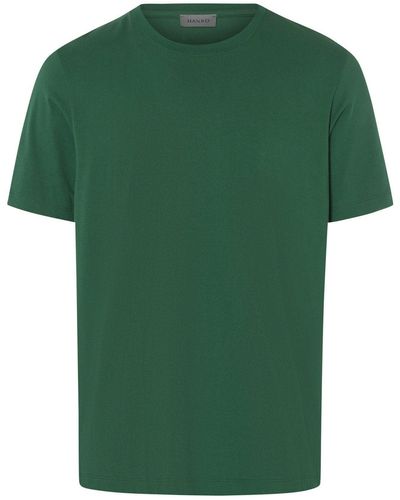 Hanro T-Shirt Living Shirts unterziehshirt unterhemd kurzarm - Grün