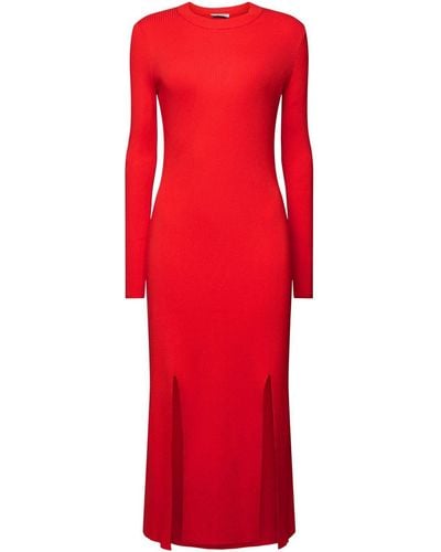 esprit kleid in satinoptik