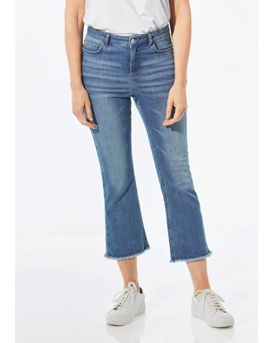 Goldner Bequeme Kurzgröße: Jeans in 3/4-Länge - Blau