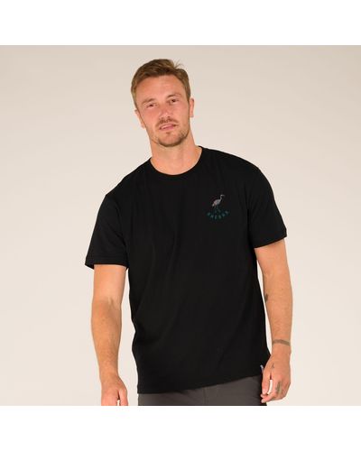 Sherpa T-Shirt TEE BLACK CRANE - Schwarz