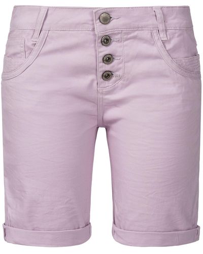 Sublevel Shorts Bermudas kurze Hose Baumwolle Jeans Sommer Chino Stoff - Lila