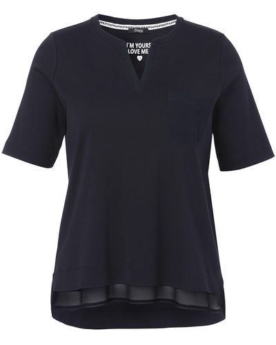 FRAPP V-Shirt in hochwertiger Baumwollqualität - Blau