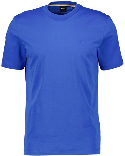 BOSS T-Shirt THOMPSON Regular Fit (1-tlg) - Blau
