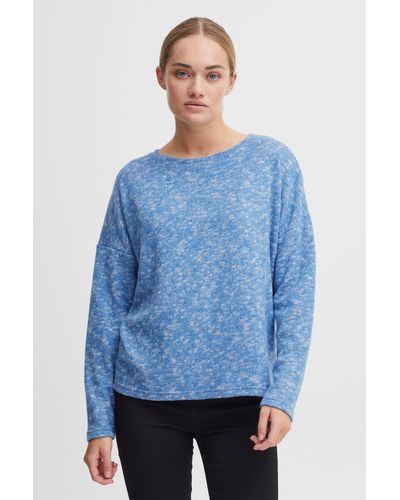 Oxmo Sweatshirt OXSanne - Blau