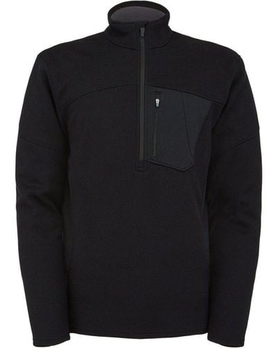 Spyder Fleecepullover Bandit Half Zip Jacket Fleece Pullover 205028 001 - Schwarz