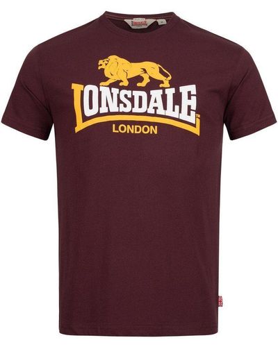 Lonsdale London T-Shirt Holmpton - Rot