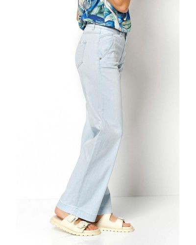 Toni 5-Pocket-Jeans Liv mit weitem Beinverlauf - Blau