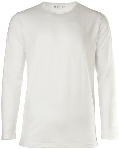 Novila Sweatshirt Shirt, langarm - Weiß