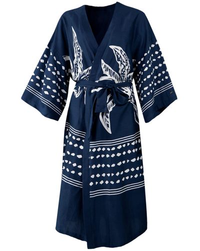 Barts Sommerkleid W Luciaga Kimono Kleid - Blau