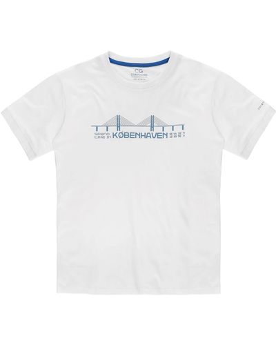 coastguard T-Shirt Köbenhaven mit Print - Kurzarmshirt aus Baumwolle - Weiß