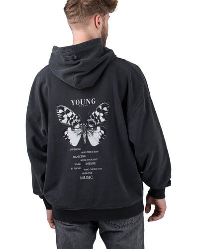 YOUNG POETS SOCIETY Society Young Poets Vintage Butterfly Danis Hoodie - Schwarz