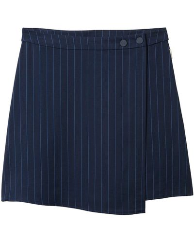 Tom Tailor Denim Hosenrock pinstripe wrap skirt - Blau