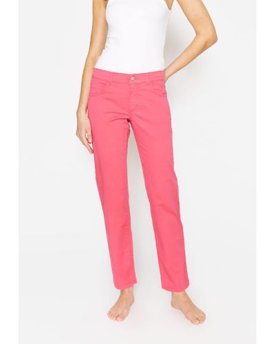 ANGELS Straight-Jeans 5-Pocket-Hose Dolly - Pink