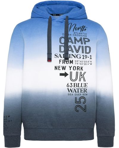 Camp David Sweatshirt (1-tlg) - Blau