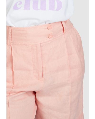 MARC AUREL Shorts aus Leinen - Pink