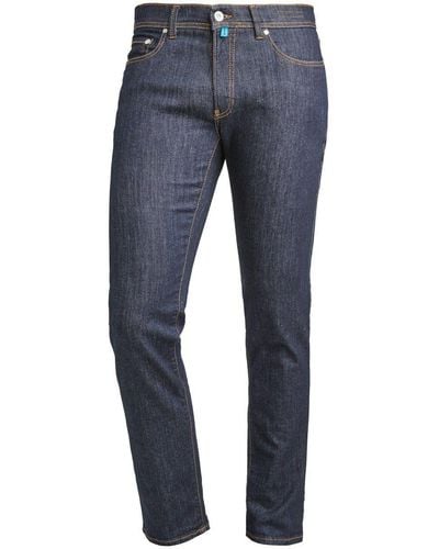 Pierre Cardin 5-Pocket-Jeans FUTUREFLEX LYON dark indigo blue rinse washed 3451 8880. - Blau