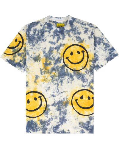 Market Smiley Sun Dye T-Shirt default - Weiß