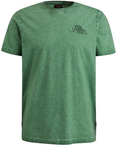 PME LEGEND T-Shirt Short sleeve r-neck single jersey - Grün