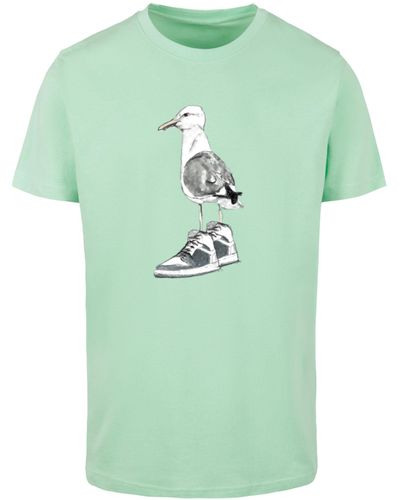 Mister Tee T-Shirt Seagull Sneakers Tee (1-tlg) - Grün
