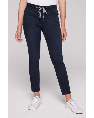 SOCCX Comfort-fit-Jeans mit verkürztem Bein - Blau