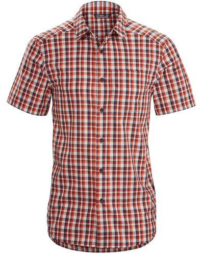 Arc'teryx Outdoorhemd Brohm SS Shirt Mens - Rot