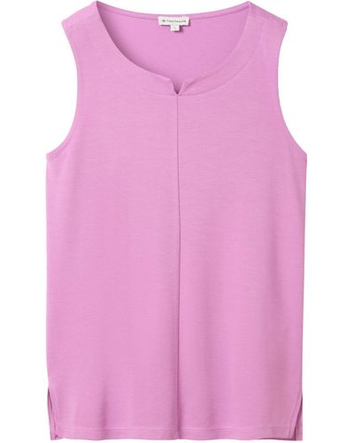 Tom Tailor Blusentop T-shirt cupro top - Pink