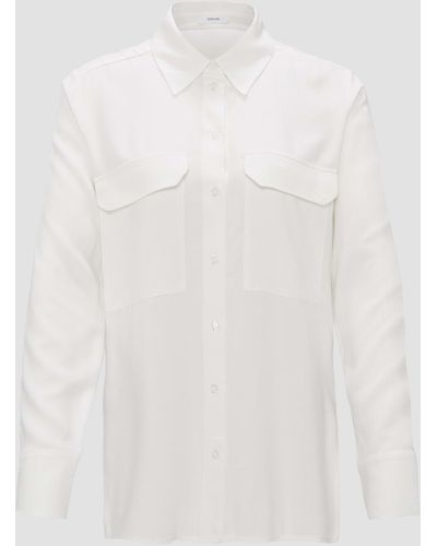 Opus Klassische Bluse - Weiß