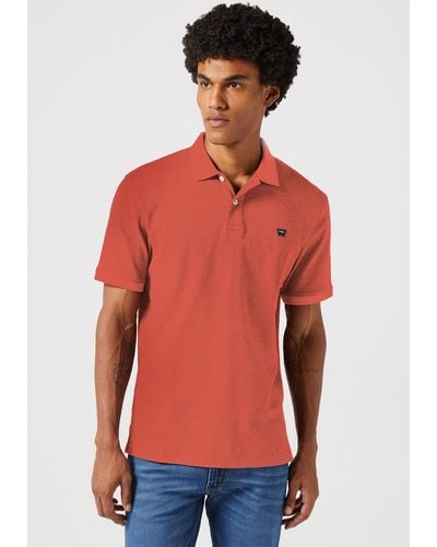 Wrangler Poloshirt REFINED - Rot