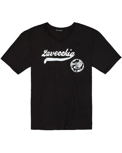 Lavecchia T- Übergrößen -Shirt LV-9900 shirt V-Ausschnitt - Schwarz