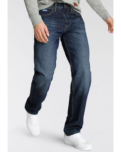 Alife & Kickin Loose-fit-Jeans AlecAK Ökologische, wassersparende Produktion durch Ozon Wash - Blau