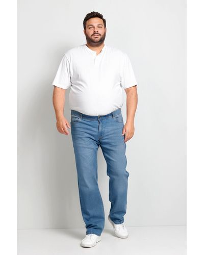 Boston Park Jeans Bauchfit 5-Pocket bis Gr. 41 - Blau