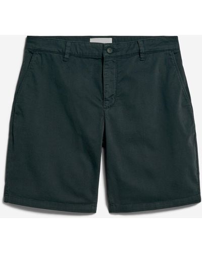 ARMEDANGELS DAALOS Shorts aus Bio-Baumwoll Mix (1-tlg) - Grün