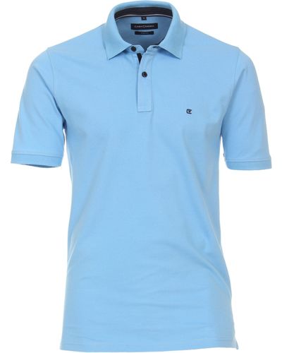 CASA MODA Poloshirt Polo-Shirt uni 004470 - Blau