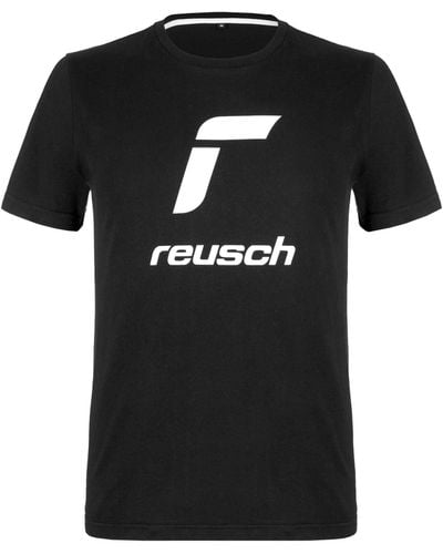 Reusch T-Shirt (1-tlg) mit angenehmem Rundhalskragen - Schwarz