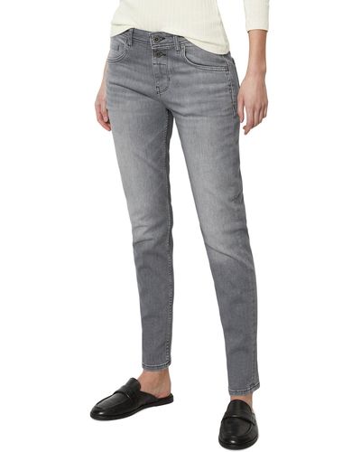 Marc O' Polo 5-Pocket-Jeans aus Organic Cotton-Lyocell-Mix - Grau