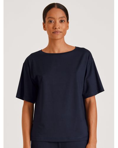 CALIDA T- Shirt kurz 14891 dark lapis blue ( ü, -tlg., 1 Stück) - Blau
