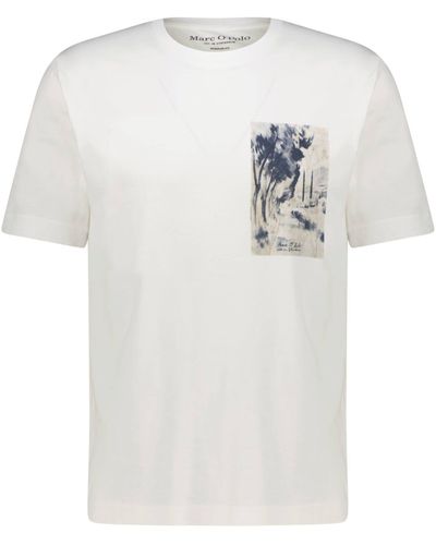 Marc O' Polo T-Shirt Regular Fit (1-tlg) - Weiß