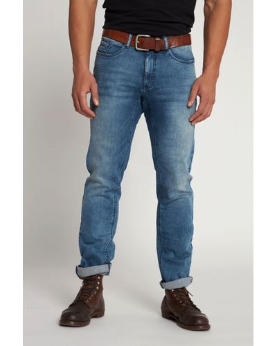 JP1880 Jeans Bauchfit Straight Fit 5-Pocket bis Gr. 70 - Blau