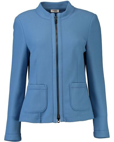 Sommermann Jackenblazer Fleece-Blazer blau