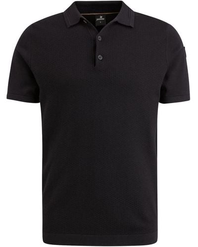 Vanguard T-Shirt Short sleeve polo cotton modal - Schwarz