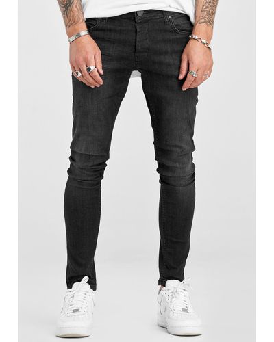 2Y Premium Slim-fit-Jeans YAMIEN im 5-Pocket-Stil - Schwarz